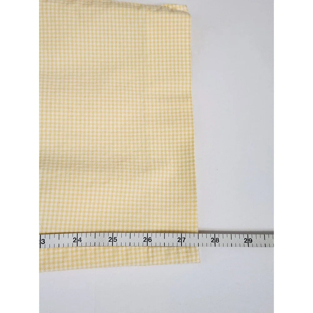 Talbots Yellow Gingham High Rise Ankle Pants Cotton Blend Women's 4 Cottagecore